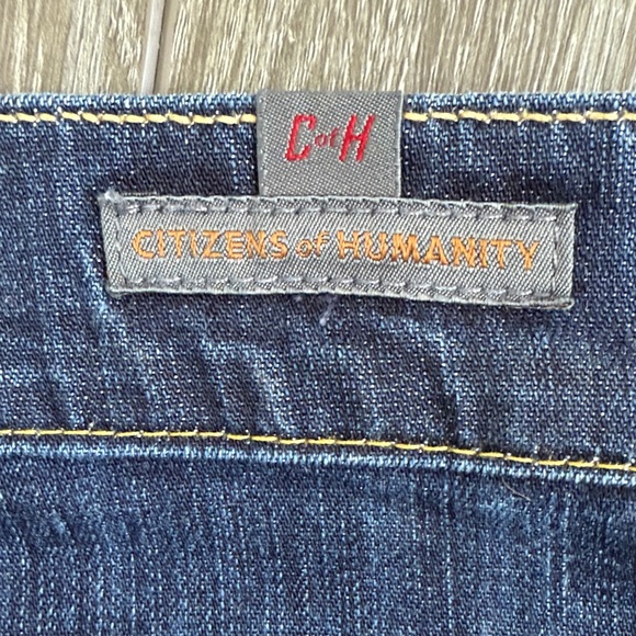 Citizens Of Humanity Ava Dark Blue Low Rise Straight Leg Jeans Size 31 - Picture 8 of 10